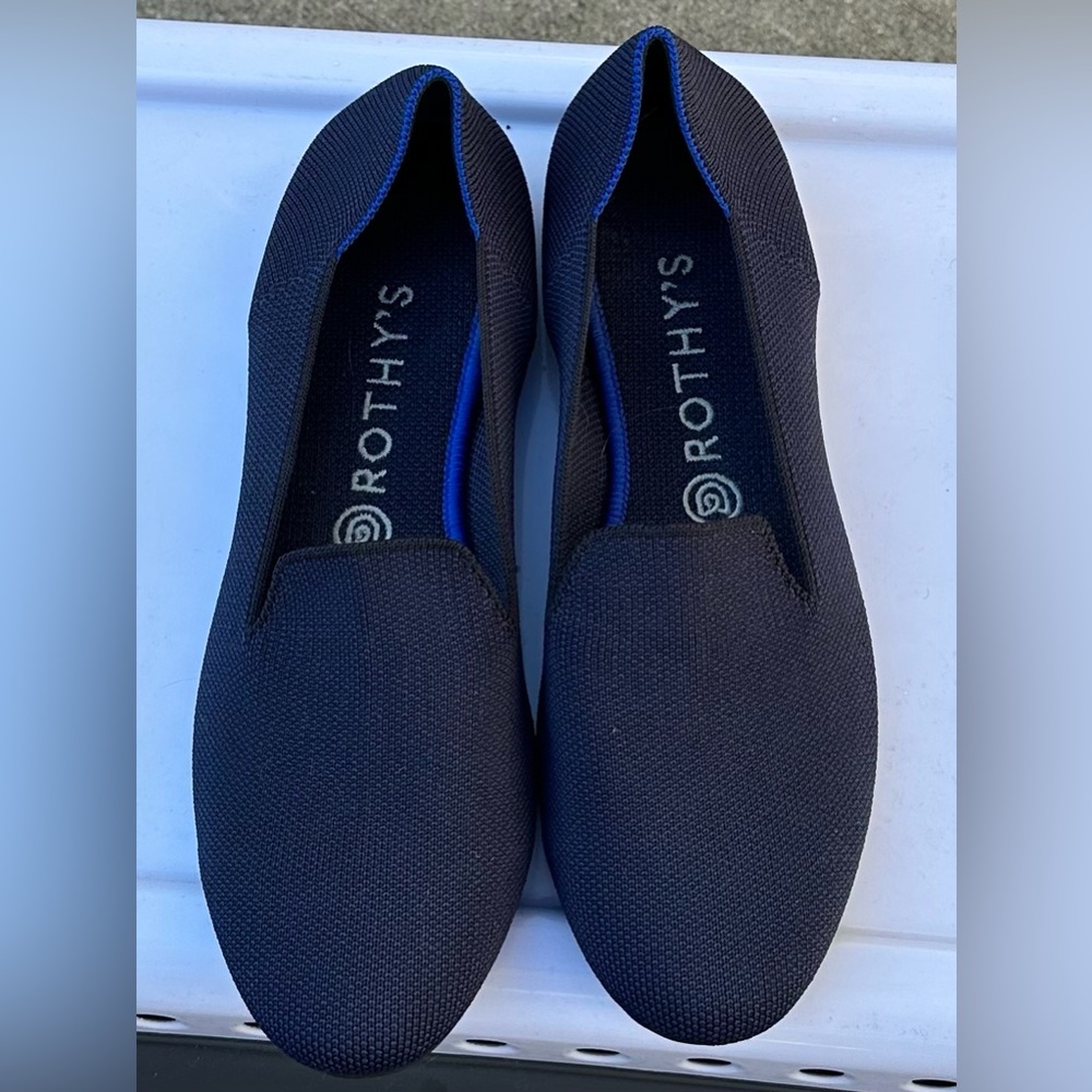 Rothy’s Navy loafers in 9.5